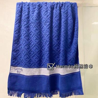 wholesale quality hermes cut pile jacquard bath towel
